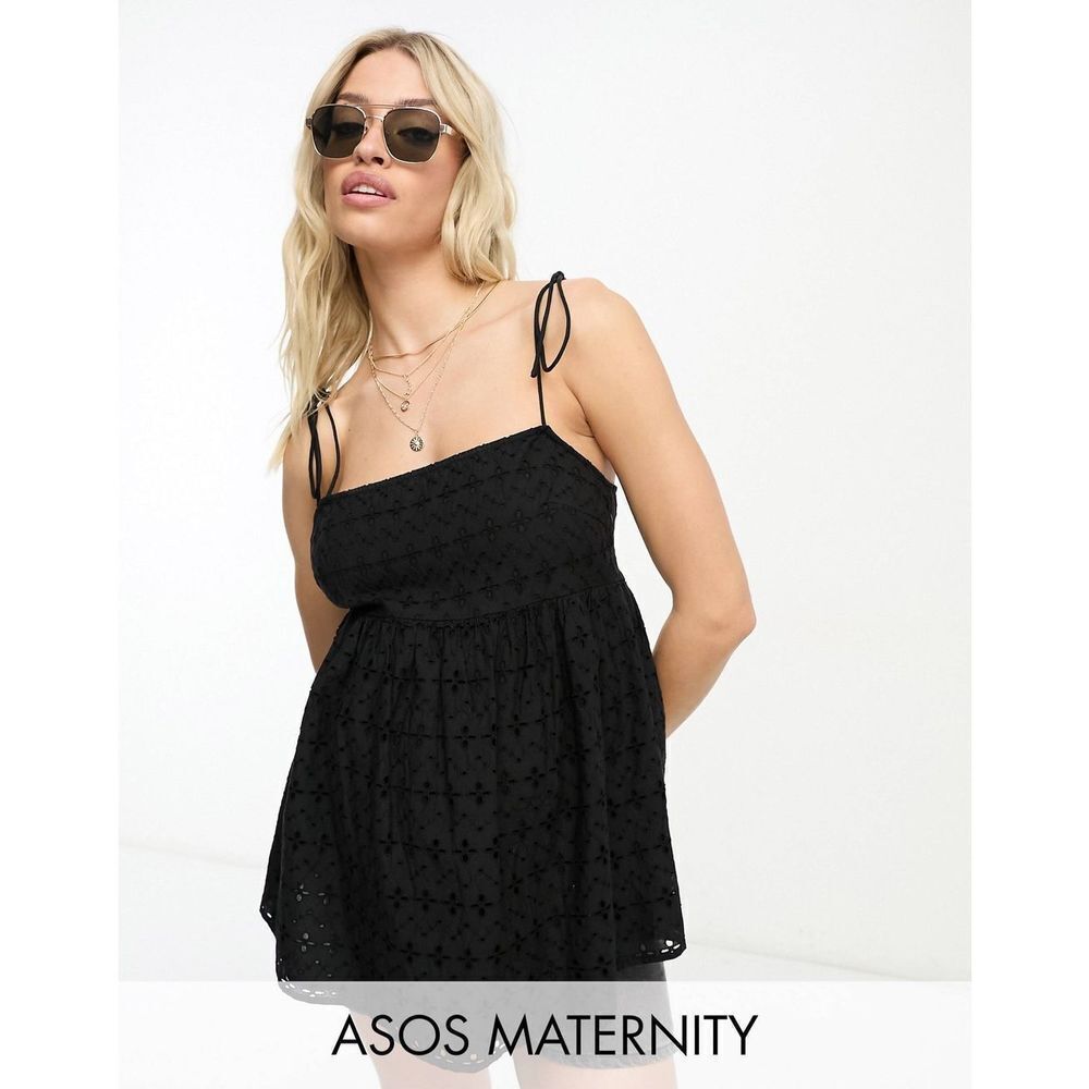 ASOS Maternity Black Sleeveless Blouse